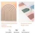 thumbnail image 2 of Wosthever Rainbow-shaped Insulation Coasters Bottles Mats Reusable Placemat Heat-resistance Accessories Thicken Kitchen Anti-scalding Type2 NO2, 2 of 6