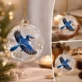 thumbnail image 5 of Christmas Ball Ornaments, 3D Bird Spherical Hanging Decor, Christmas Tree Decoration for Home Party, 5 of 7