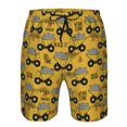 thumbnail image 3 of Goofa Modern Truck Printed Mens Swim Trunks Summer Quick Dry Short Beach Swimwear Bathing Suits-Medium, 3 of 9