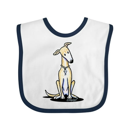 

Inktastic Curious Greyhound Gift Baby Boy or Baby Girl Bib