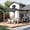 Gray, variant on HAPPATIO 10 x 13 FT Arched Outdoor Pergola, Aluminum Frame with Natural Wood Looking Finish, Bar Counter, UV-Proof, for Garden, Deck, Backyard (Gray)