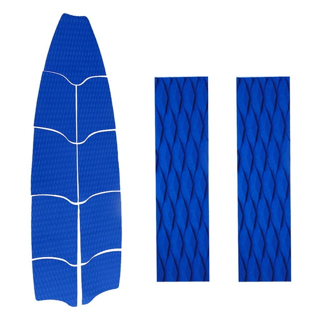 S SERENABLE 9 Pcs de Pad de Traction pour Planche de Surf avec 2 Tampons de Queue Bleu