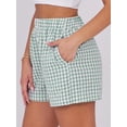 thumbnail image 5 of ANRABESS Boxer Shorts for Women Pajama Gingham Shorts 2026 Summer Casual Lounge Shorts Elastic Waist Beach Sleep Shorts Trendy Y2K Plaid Pajama Bottoms with Pockets, 5 of 10