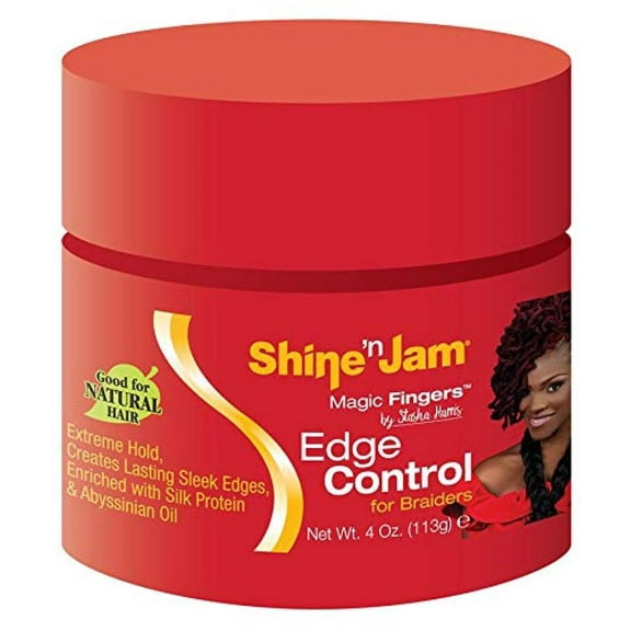 Ampro Shine-N-Jam Magic Fingers Edge Control Gel For Braiders (Pack of 2)