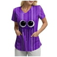 thumbnail image 6 of Godom Halloween Shirts for Women Basic Print Graphic T Shirt Fall Halloween Party Tee Tops, 6 of 6