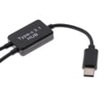 thumbnail image 3 of USB 3.1 a USB Dual a 2.0 OTG Adaptador de Concentrador de Carga Cable de Conector Negro Yotijar ABS TYPE C HUB, 3 of 8