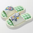 thumbnail image 2 of FINALGANG Child Girls Boys Kids Home Slides Indoor Floor Cute Cartoon Soft Comfortable Non- Linen Slipper Shoes Toddler Footwear 9-9.5 Years, 2 of 3