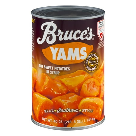 Bruce's Cut Yams, 40 oz