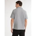 thumbnail image 4 of Free Assembly Men's Waffle Knit Button-Up Shirt with Short Sleeves, Sizes XS-3XL, 4 of 5