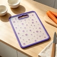 thumbnail image 4 of WIZUTIZ Dishwasher Safe Tempered Glass Food Prep Cutting Board with Handle Decorative Printed Scratch Resistant Kitchen Chopping Mat Household Countertop Cooking Prep Surface, 4 of 6