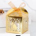 thumbnail image 4 of 50 Pack Wedding Favor Boxes with Ribbon Candy Gift Boxes for Wedding Adornments Golden, 4 of 10