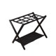 thumbnail image 2 of Portaequipajes plegable con estante, portátil, de pie de 2 niveles Negro, 2 of 9