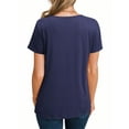 thumbnail image 6 of Women V Neck Short Sleeve Front Pocket T-Shirt, 6 of 7
