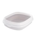 thumbnail image 2 of Flmtop Semi-closed Detachable Anti-splash Pet Cats Sand Litter Box Toilet with Scoop Grey, 2 of 9