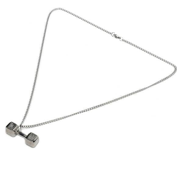 Collar, collar con colgante de mancuernas, collar vintage unisex, collar con accesorio de ropa, valor excepcional