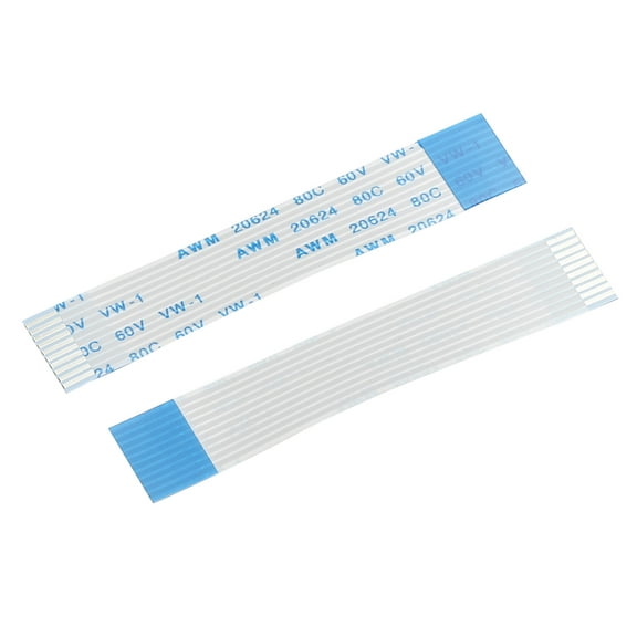 Uxcell Flexible Flat Cable Extension Cables 10 Pins 1.0mm Pitch 60mm B Type for DVD Player 20 Pack