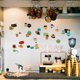 thumbnail image 3 of Pegatinas de pared de café, calcomanías de pared autoadhesivas retro, calcomanías de arte mural, decoración de pared para el hogar, decoración de pared impermeable, 3 of 8