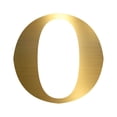 thumbnail image 1 of PVC Removable 26 Letters Self-Adhesive Stickers For DIY Art And Craft (gold) O, 1 of 1