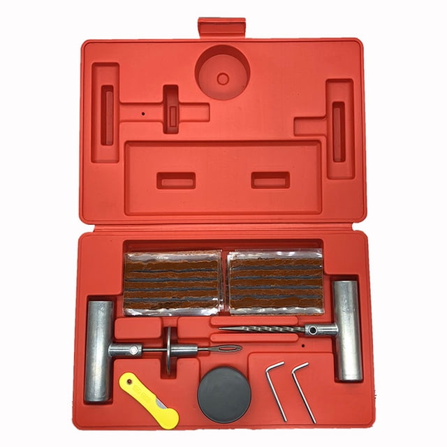 Heavy Duty Tire Repair Kit, Professional Tubeless Tire Puncture Fix, Versatile Emergency Repair Tools, Universal Fit for Cars, Trucks, Motorcycles, ATVs, Quick Repair Set, 26