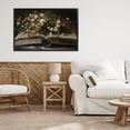 thumbnail image 3 of Stupell Industries Contemporary Antique Floral Open Book Black Framed Giclee Art, 30 x 20, by Jacky Ngan, 3 of 8