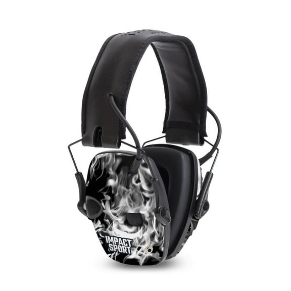 Howard Leight R-02531 by Honeywell Impact Sport Sound Amplification Electronic Shooting Earmuff, Smoke