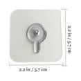 thumbnail image 2 of IFANLANDOR 10Pcs Transparent Acrylic Square Screw Stickers No Damage Wall Picture Hangers for Home Decoration, 2 of 8