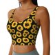 thumbnail image 2 of Fotbe Sunflower 6 Sujetador Deportivo Largo sin Aros para Mujer con Almohadillas y Soporte Medio, Transpirable y Absorbente, Camiseta Tipo Chaleco o Tank Top-XX-Large, 2 of 8