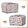 thumbnail image 2 of KLL Tulips Flowers Print 4 Slice Toaster Dust Covers Kitchen Small Appliance Cover with 2 Pockets,Can hold Jam Spreader Knife & Toaster Tongs (12.4 x 10.6 x 8.2), 2 of 6