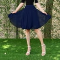 thumbnail image 2 of EDFBUYKRS Female Skirts Flowy Skirts for Women Boho High Knee Skirt Quality Pleated Length Skirt Dancing Womens Adult Skirt, 2 of 4