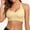 Beige, variant on Bralette for Women Removable Padded Sports Strappy Bra Yoga Seamless V Neck Triangle Wireless Longline Pink M(M)