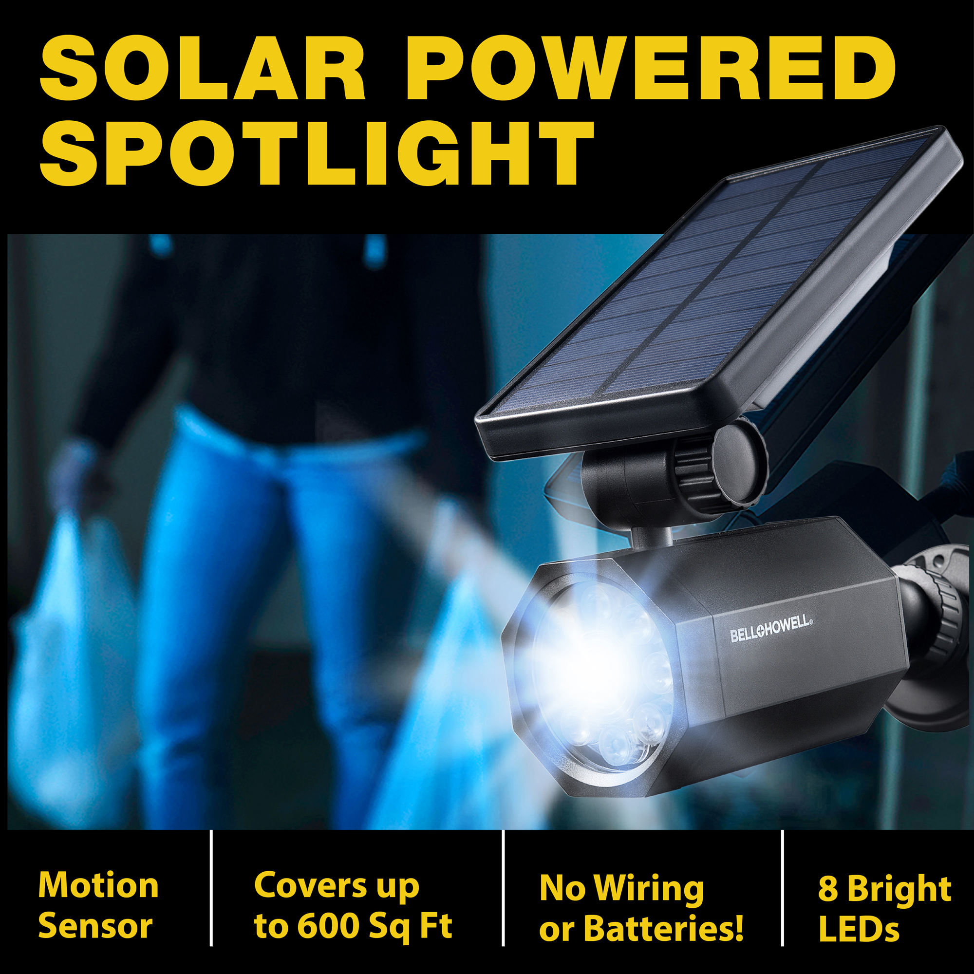 Bell + Howell Bionic Spotlight Deluxe Solar LED Security Light photo 5