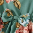 thumbnail image 5 of PatPat Family Matching Dresses Green Toddler Girl 3-4T Mommy and Me Allover Floral Print Ruffle Half-sleeve Dresses, Girl Dresses, 5 of 7