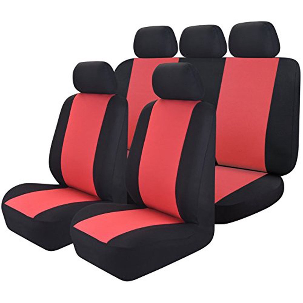 14PC Mesh Cloth Premium Seat Covers Universal Full Set Easy To Install