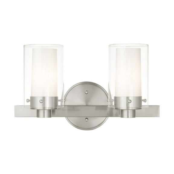 Livex Lighting Manhattan 2 Bath Light in Brushed Nickel
