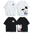 thumbnail image 1 of Camisetas de diseño de pareja de Hello Kitty de Sanrio para hombres y mujeres, lindas camisetas de Pochacco, camisetas sueltas, manga corta, moda Y2K, verano, nuevo, 2 piezas xuanjing  unisex, 1 of 2