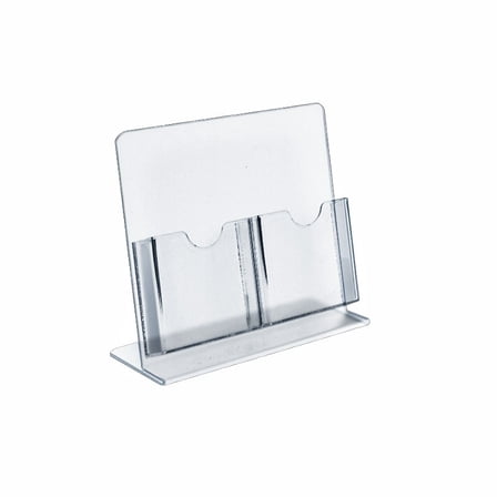Two-Pocket Slant-Back Brochure Holder, 2-Pack