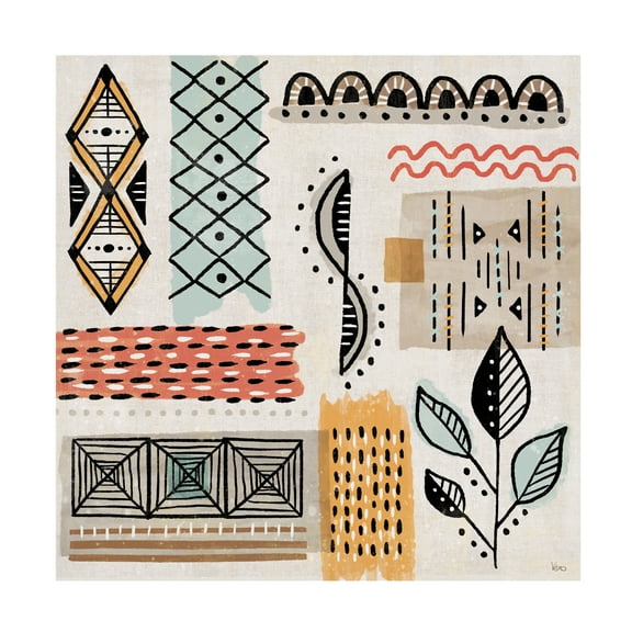 Veronique Charron 'Tribal Tones IV' Canvas Art