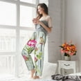 thumbnail image 4 of Uemuo Vintage Wood Background with Floral Pattern Women's Wide Leg Palazzo Lounge Pants with Pockets Light Weight Loose Comfy Casual Pajama Pants-X-Large, 4 of 9