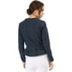 thumbnail image 5 of Chaqueta de Mezclilla Allegra K con Cuello Redondo y Botones Manga Larga Peplum Azul S, 5 of 6
