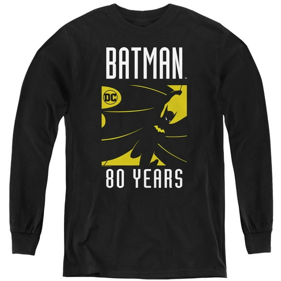 Batman - Silhouette - Youth Long Sleeve Shirt - Medium