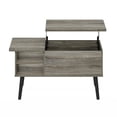 thumbnail image 3 of Pemberly Row Wood Leg Lift Top Coffee Table With Hidden French Oak Gray, 3 of 6