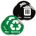 thumbnail image 1 of shiyou-Recycle Sticker for Trash Can \u20136 Pack 5 inch- Premium Self-Adhesive Vinyl, Laminated for Weatherproof, UV Resistant, Perfect Label Stickers for containers, Ideal Sign for Home, Office, Ki, 1 of 4