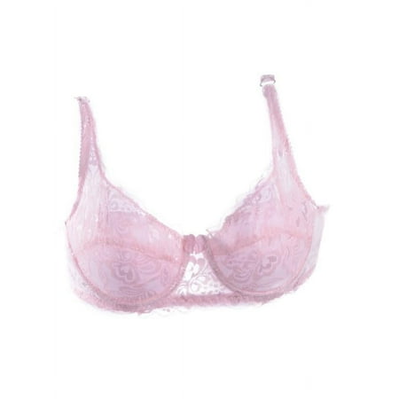 Women Sexy Lace Bra Underwire Push Up Lace Bralettes Padded Lace Bralettes Bandeau Bra Cute 3/4 Cover Multi-color Everyday Bra Adjustable Strap Comfort Classic Seamless Beauty back Lace Bra Pink