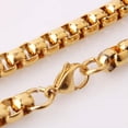 thumbnail image 6 of 16"-40" Hot Square Rolo Stainless Steel Round Box Chain Necklace for Men Women, 6 of 7
