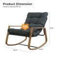 thumbnail image 3 of GrandPatio Outdoor Modern Rocking Chair Pellinger - Water-Resistant, 330lb Capacity - 1 Piece, 3 of 7