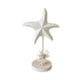 thumbnail image 4 of Decoración de estrella de mar de madera Figura de estrella de mar Arte Artesanía Adorno náutico de escritorio para Blanco, 4 of 9