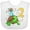 AA-White, variant on Inktastic 2nd Birthday Cute Turtle in Party Hat with Confetti Boys or Girls Baby Bib