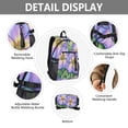 thumbnail image 4 of JIALIOU 14" Laptop Backpack Waterproof Airline Approved Stylish Casual Daypack for Travel Business College Work, Pencil Drawing Flower, 4 of 8