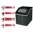 Frigidaire 40lbs. Countertop Clear Square Ice Maker Black