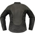 thumbnail image 2 of Icon Overlord 3 Womens Leather Motorcycle Jacket Black SM, 2 of 2